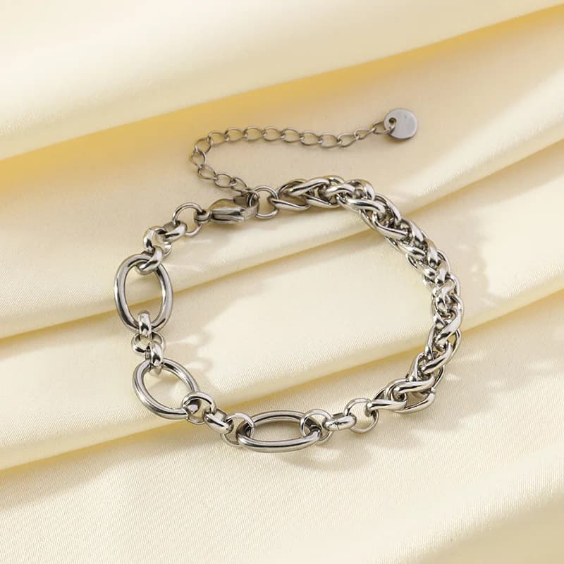 Leštěný široký bangle náramek, zlatý