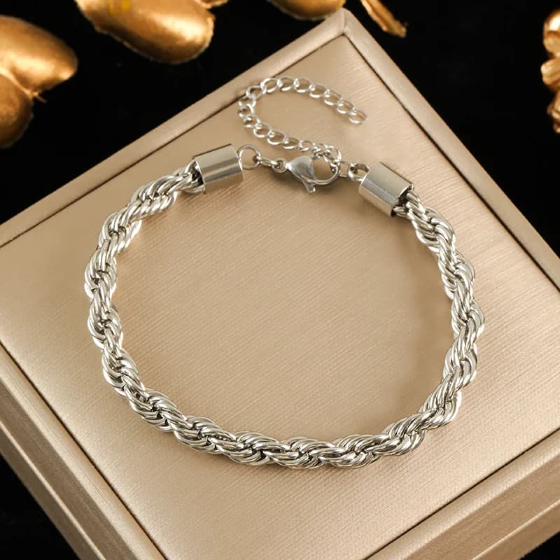 Leštěný široký bangle náramek, zlatý