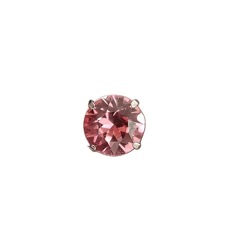Titanová spirálová helix piercing s kubickou zirkonií, 16G
