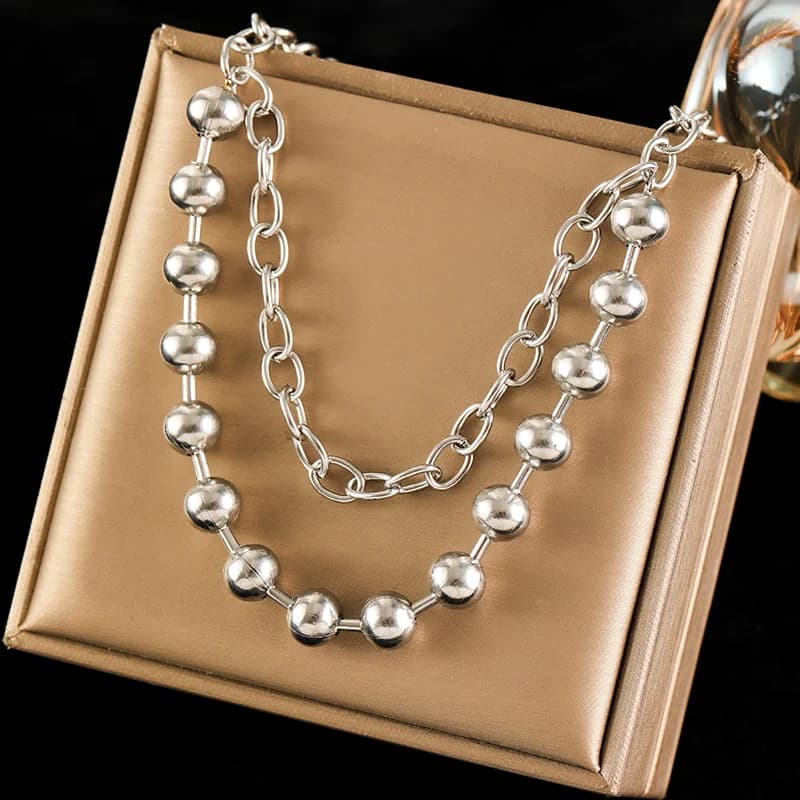 Stříbrný choker náhrdelník pro ženy