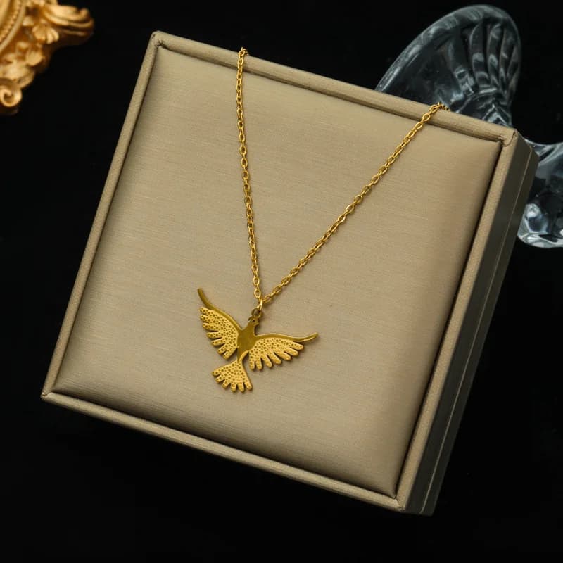 Zlatý silný řetízkový choker náhrdelník